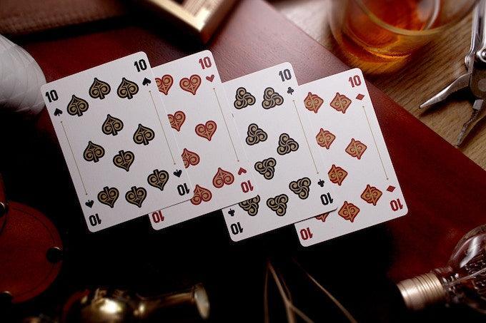 Rattler Gorge Noir Playing Cards - Gilded Playing Cards by The Card Guy