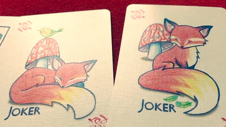 Red Fox Playing Cards - Purple Edition Playing Cards by RarePlayingCards.com