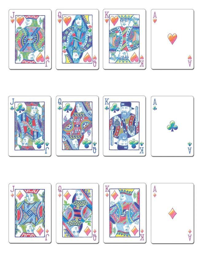 Red Fox Playing Cards - Purple Edition Playing Cards by RarePlayingCards.com