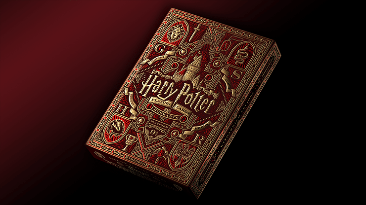 Harry Potter Playing Cards - Gryffindor Playing Cards by Theory11