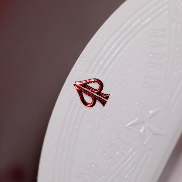 Red Metallic Gatorbacks Playing Cards by David Blaine