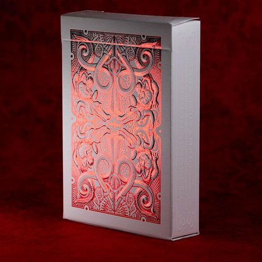 Red Metallic Gatorbacks Playing Cards by David Blaine