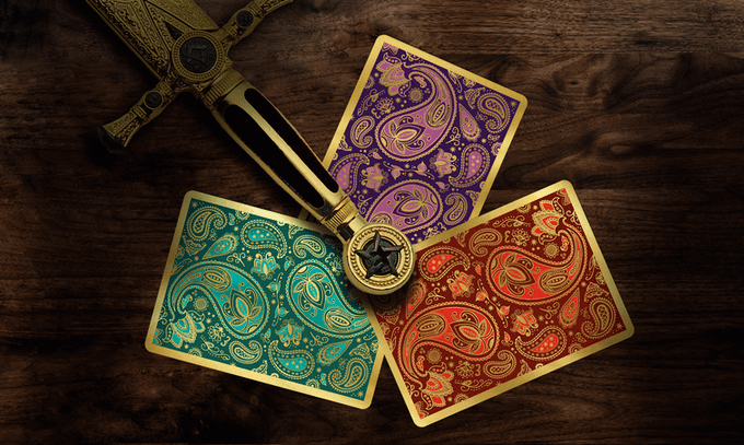 Paisley Royals Playing Cards - Red Playing Cards by The Dutch Card House Company