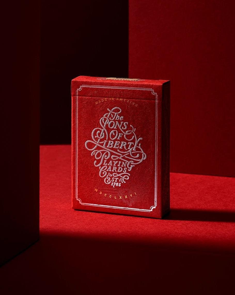 Sons of Liberty Playing Cards - Patriot Red Playing Cards by Art of Play