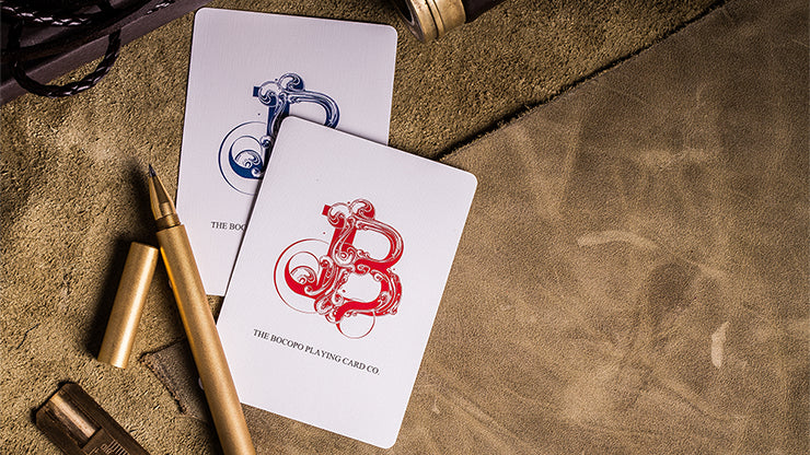 Red Steel Playing Cards by Bocopo Playing Card Co.