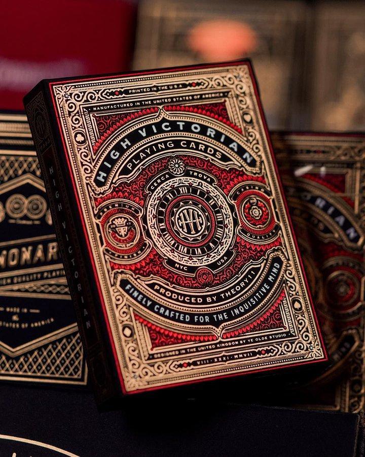 Red High Victorian Playing Cards by Theory11