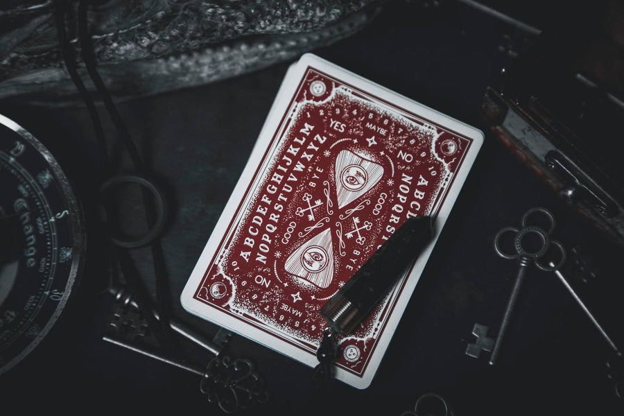 Resurrected Playing Cards - V2 Blood Red Limited Edition Playing Cards by RarePlayingCards.com