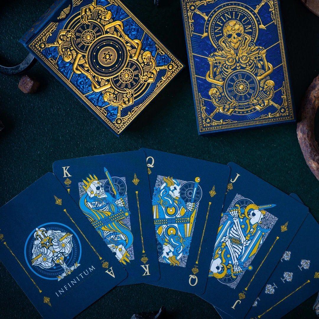 Infinitum Playing Cards - Royal Blue Playing Cards by Elephant Playing Cards