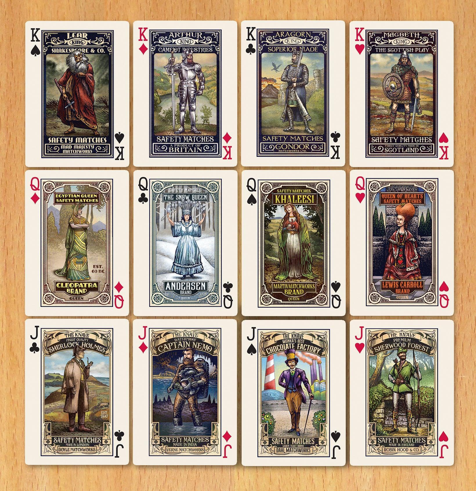 Biblioluminous Playing Card Deck Playing Cards by ChetArt