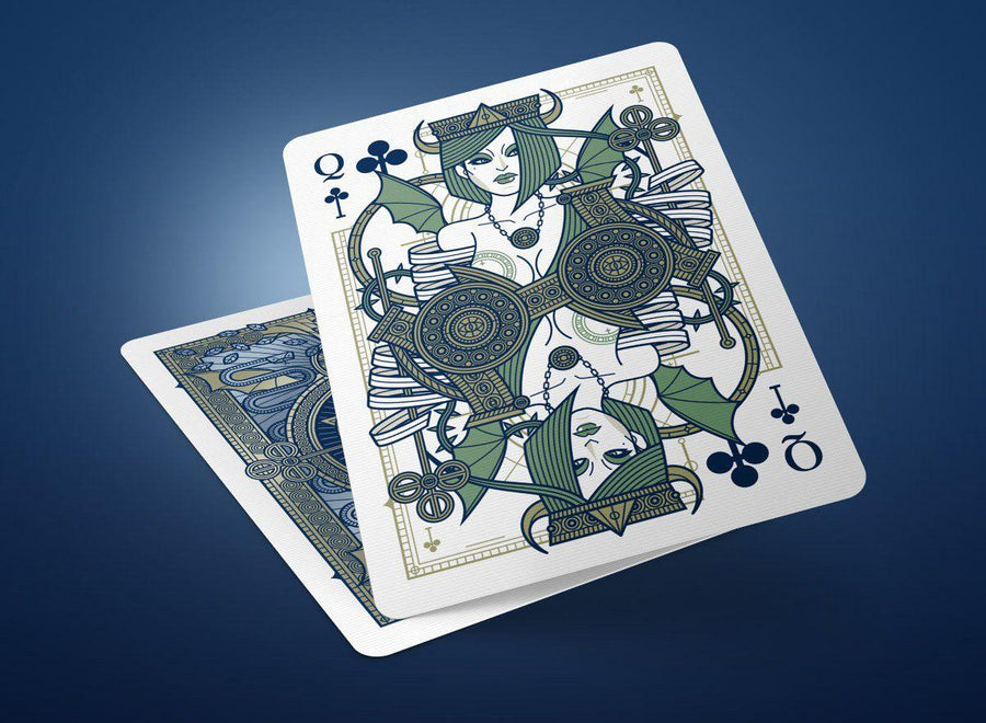 SINS Blue Mentis Playing Cards Playing Cards by Thirdway Industries