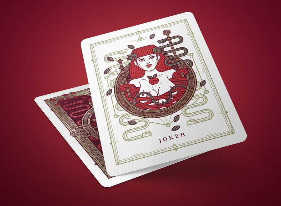 SINS Red Corpus playing cards Playing Cards by Thirdway Industries