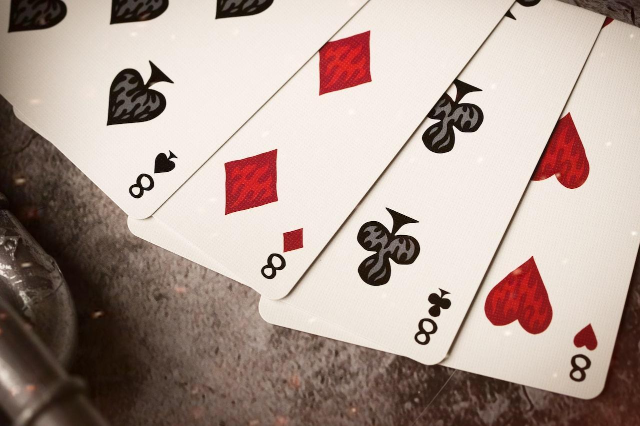 Sapphire Blaze Sacred Fire Playing Cards by Riffle Shuffle