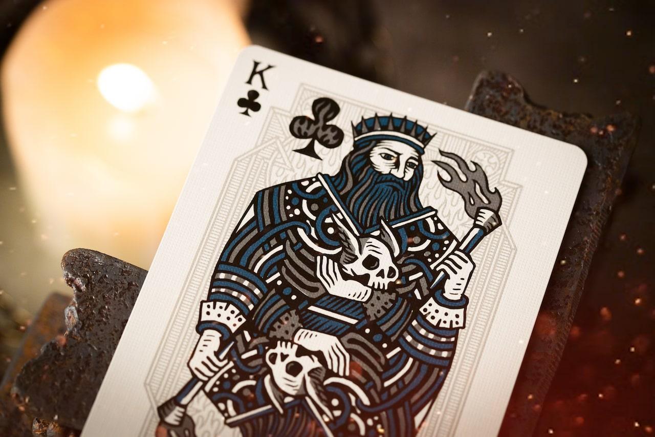 Sacred Fire Playing Cards - Sapphire Blaze Edition Playing Cards by Riffle Shuffle Playing Card Company