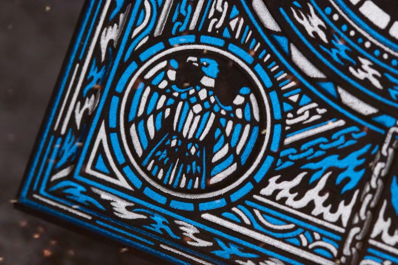 Sacred Fire Playing Cards - Sapphire Blaze Edition Playing Cards by Riffle Shuffle Playing Card Company