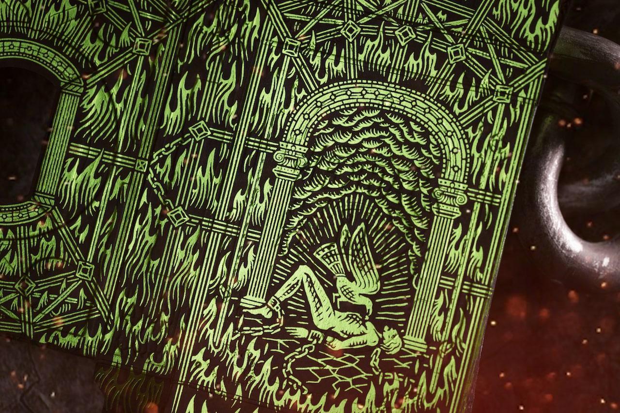 Sacred Fire Playing Cards - Emerald Flare Edition Playing Cards by Riffle Shuffle Playing Card Company