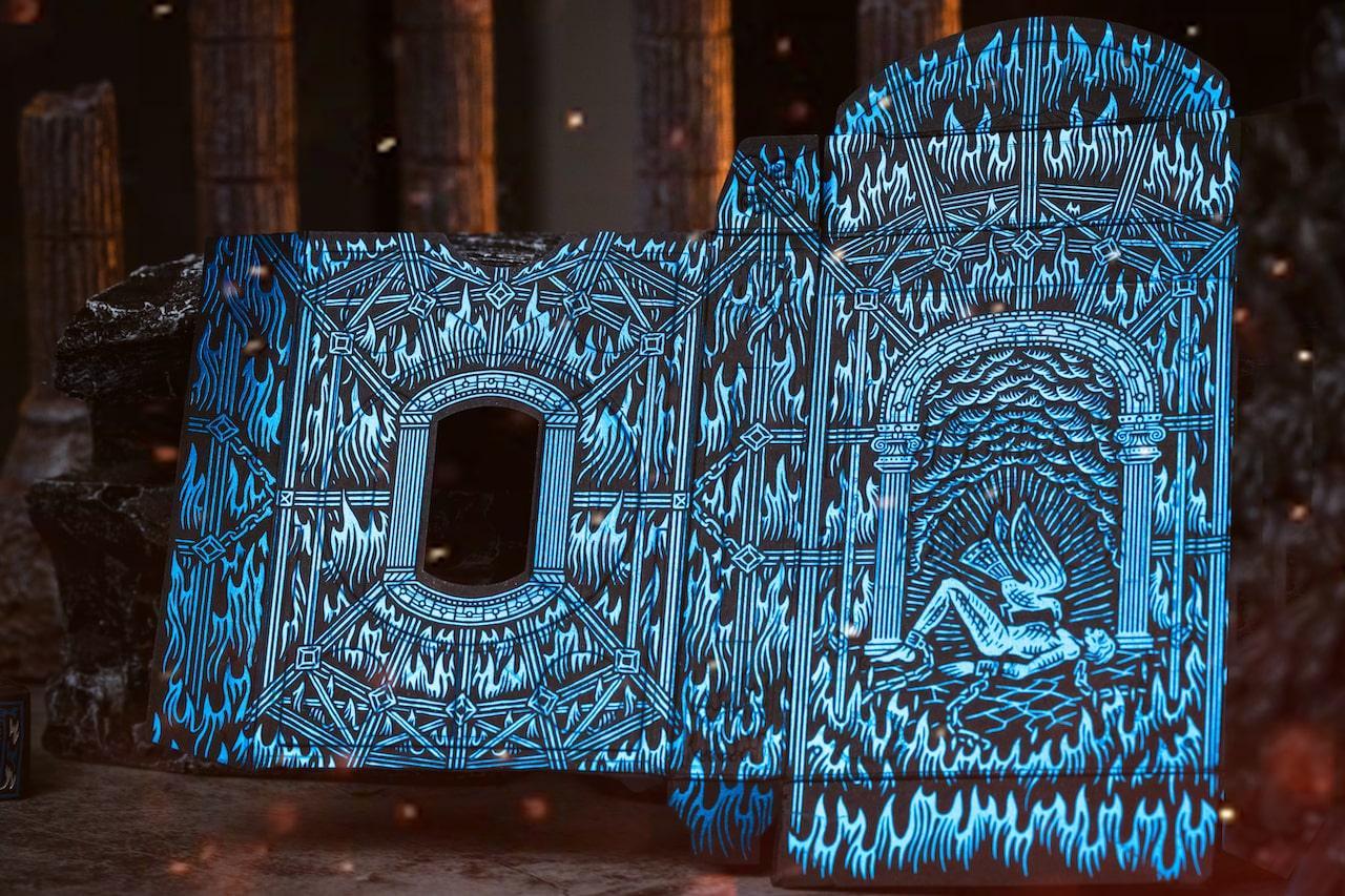 Sacred Fire Playing Cards - Sapphire Blaze Edition Playing Cards by Riffle Shuffle Playing Card Company