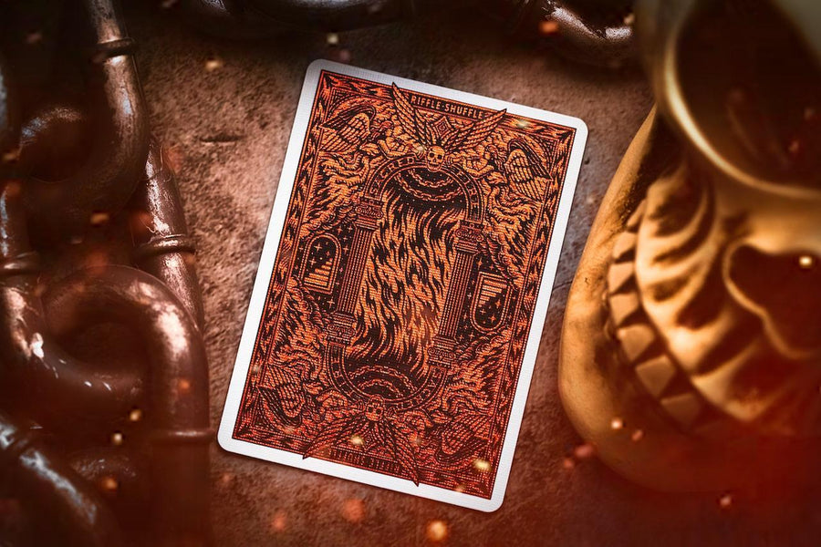 Sacred Fire Playing Cards - Eternal Flame Playing Cards by Riffle Shuffle Playing Card Company