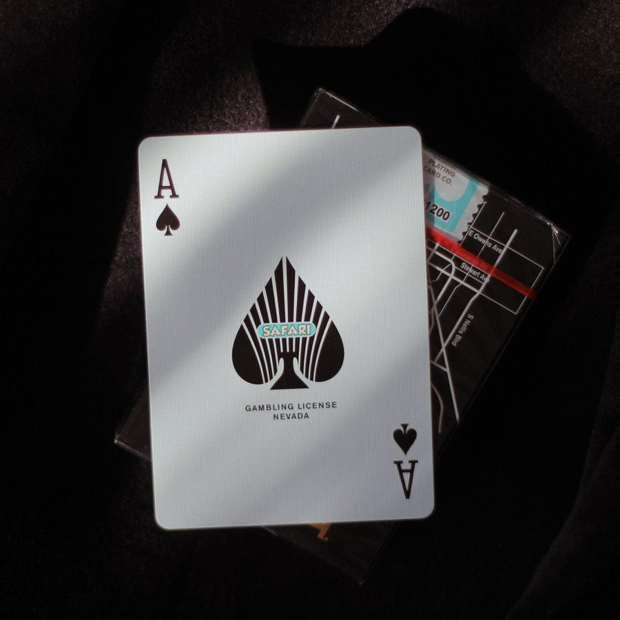 Safari Casino Black Playing Cards by Gemini