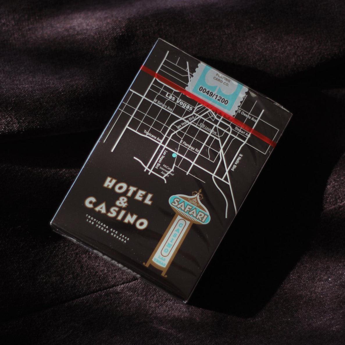 Safari Casino Black Playing Cards by Gemini