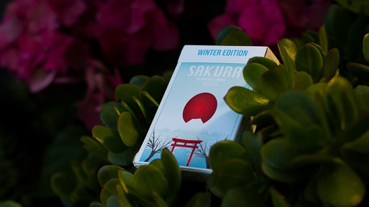 Sakura V2 Winter Edition Playing Cards by US Playing Card Co.