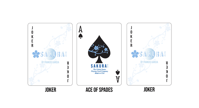 Sakura V2 Winter Edition Playing Cards by US Playing Card Co.
