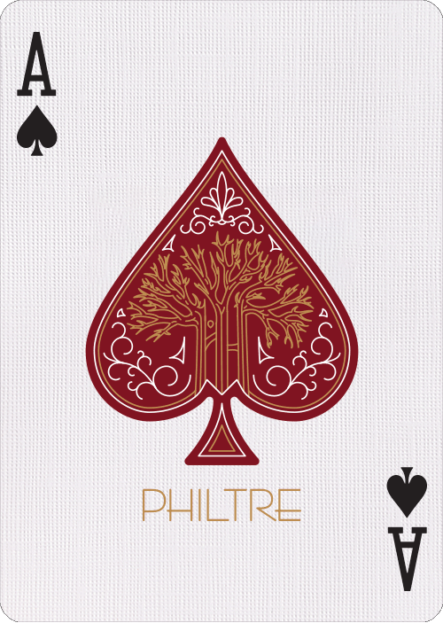 Scarlet Philtre Playing Cards by Riffle Shuffle Playing Card Company