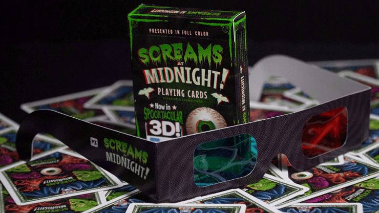 Screams at Midnight 3D Playing Cards Playing Cards by Penguin Magic