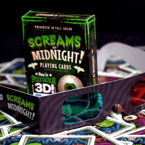 Screams at Midnight 3D Playing Cards Playing Cards by Penguin Magic