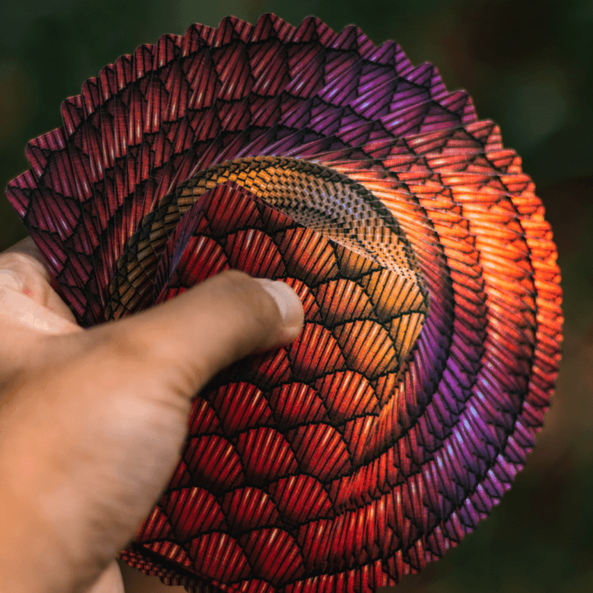 Red Marvelous Hummingbird Feathers Playing Cards Playing Cards by Marvelous Decks Playing Cards