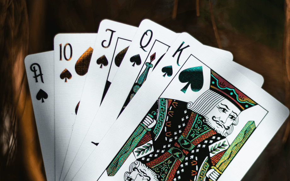 Red Marvelous Hummingbird Feathers Playing Cards Playing Cards by Marvelous Decks Playing Cards