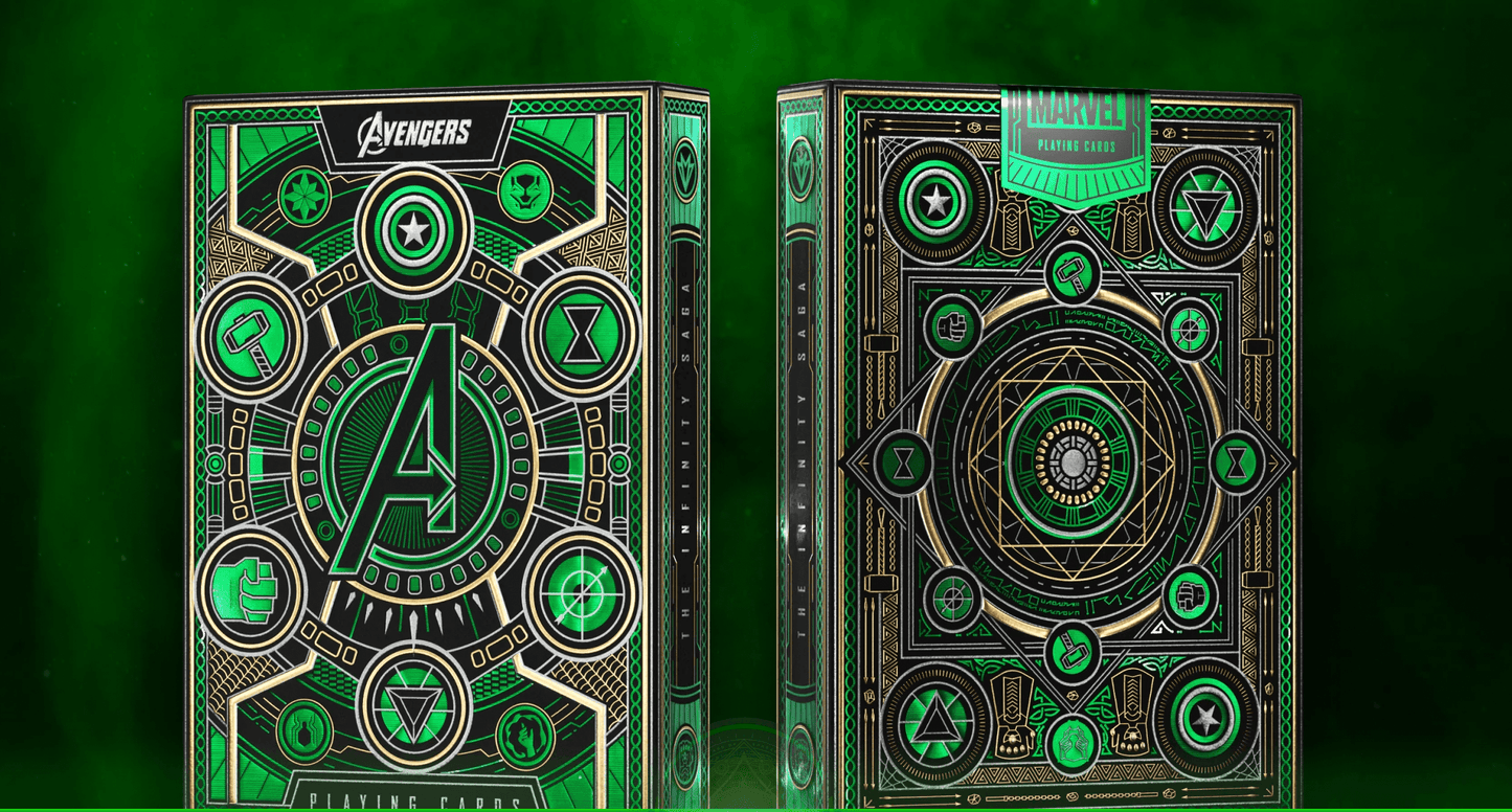 Avengers Playing Cards Green Edition Playing Cards by Theory11