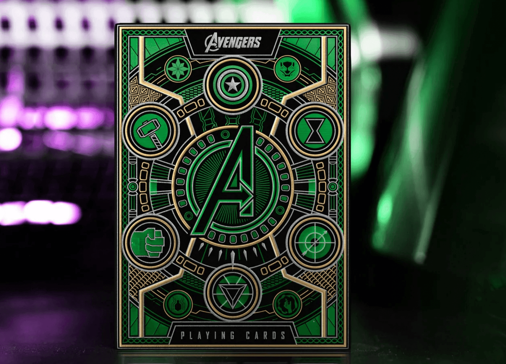 Avengers Playing Cards Green Edition Playing Cards by Theory11