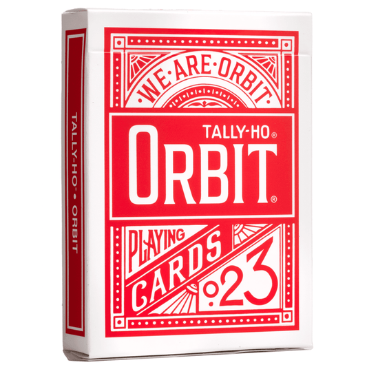 Tally Ho x Orbit Red Playing Cards Playing Cards by Orbit Brown