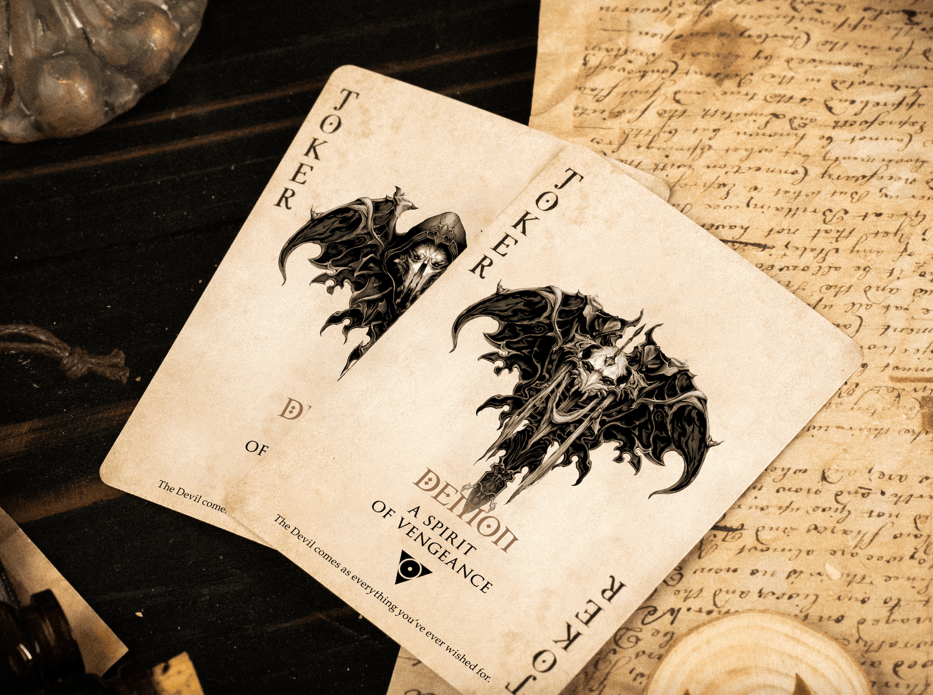 Demon Playing Cards - Vengeance Edition Playing Cards by Card Mafia