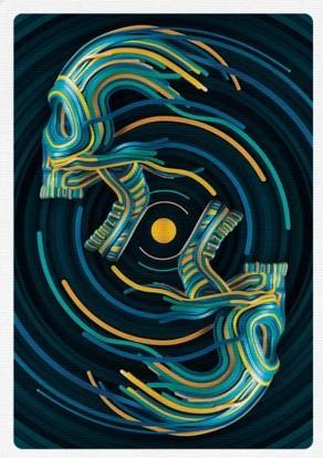 Play Dead V2 Playing Cards by Riffle Shuffle Playing Cards by RarePlayingCards.com