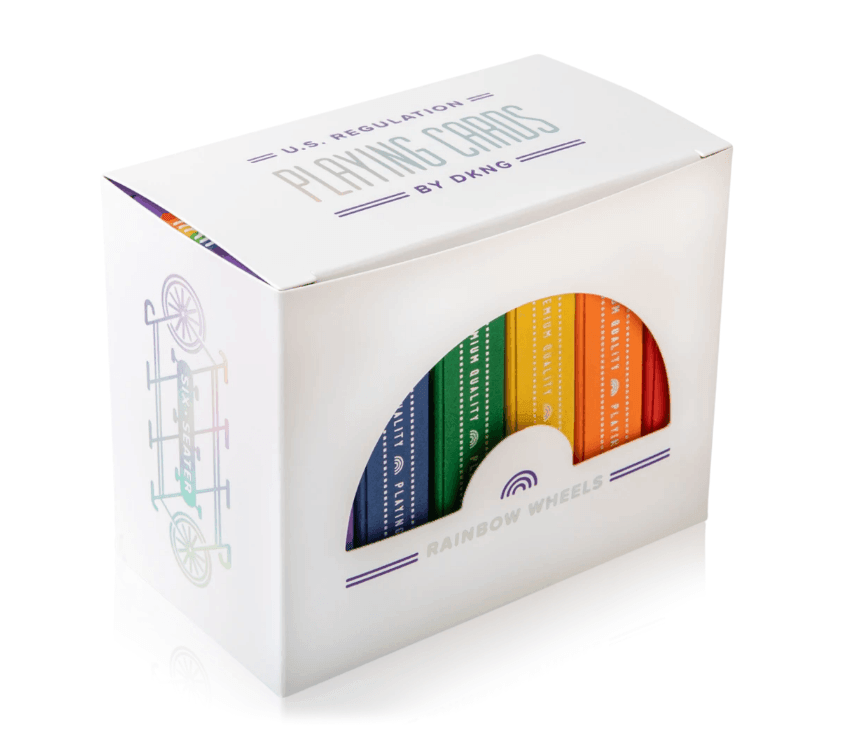 DKNG Rainbow Wheels - 6 Seater Box Set Playing Cards by Art of Play