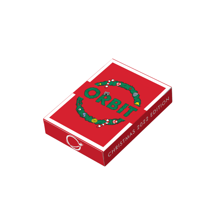 Orbit Christmas V2 Playing Cards Playing Cards by Orbit Brown