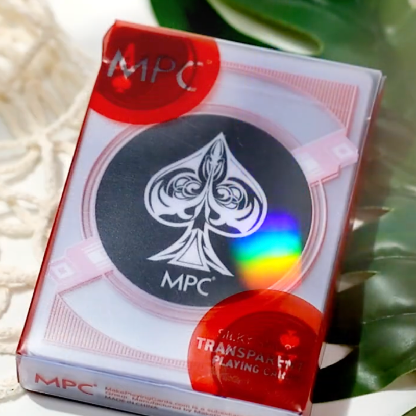 Transparent Playing Cards - Red Playing Cards by MPC