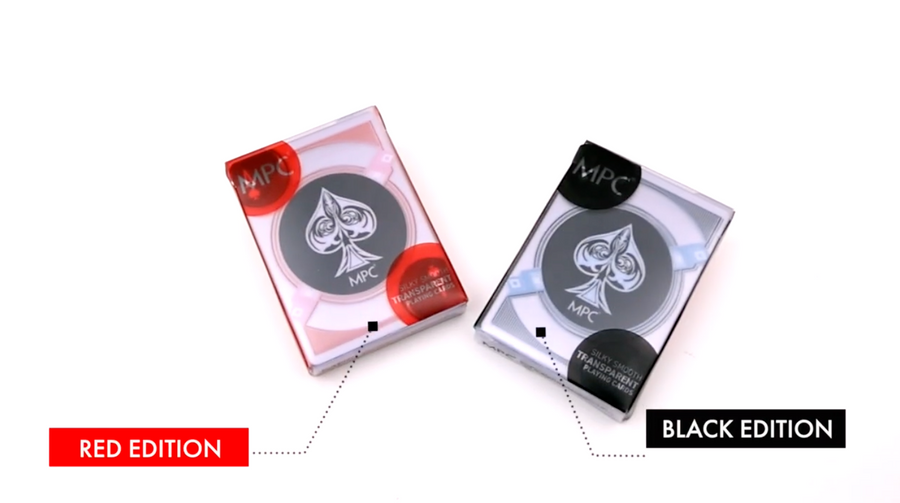 Transparent Playing Cards - Red Playing Cards by MPC