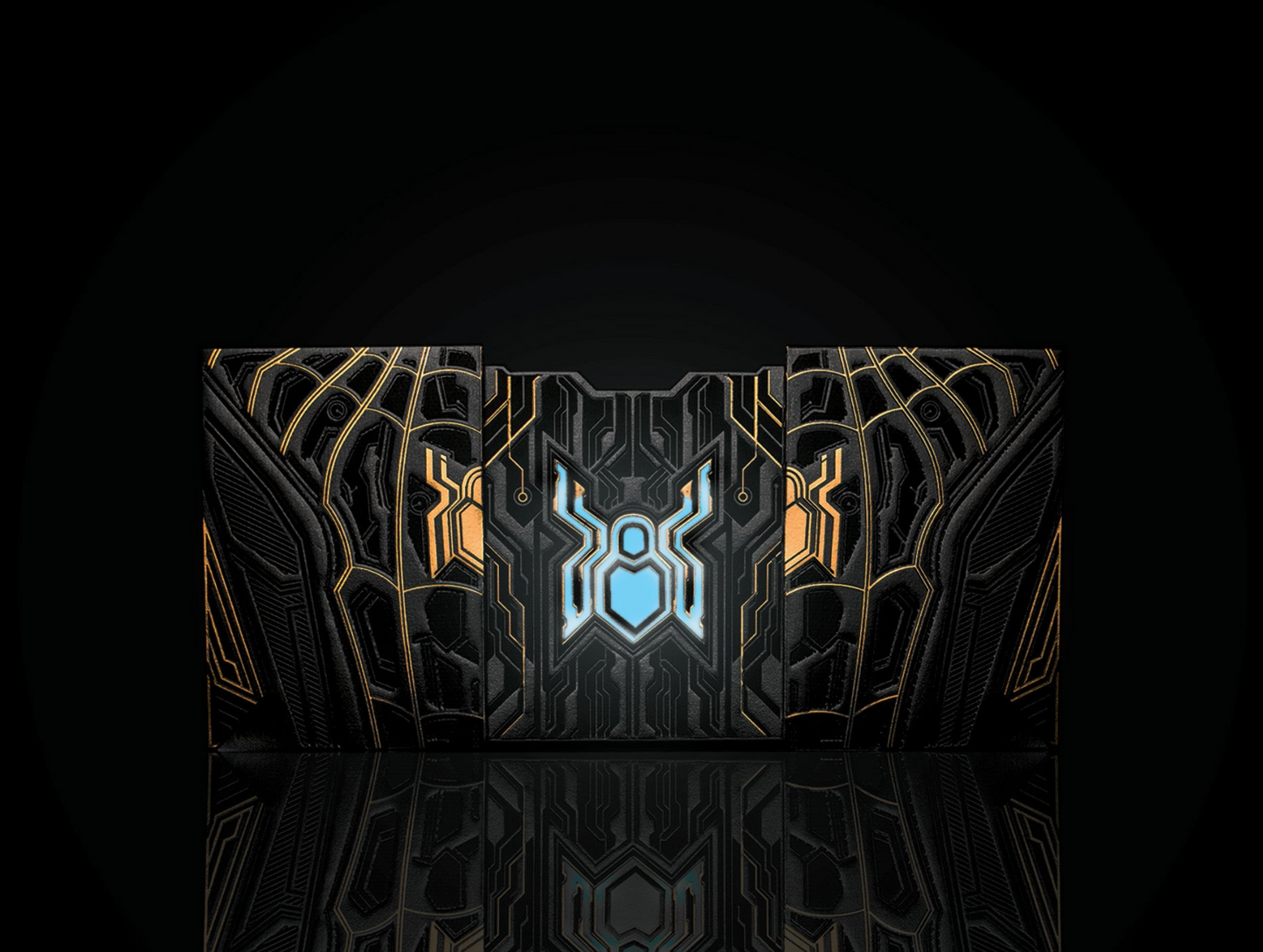 Spider Man Playing Cards - PVC Black & Gold Playing Cards by Card Mafia