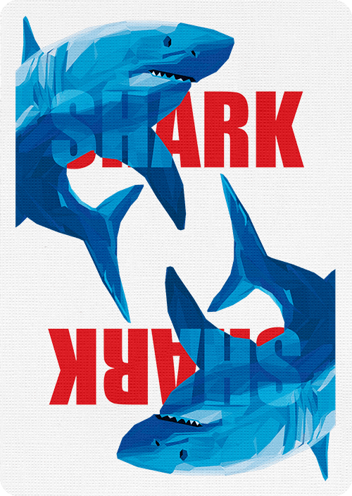 Shark Playing Cards by Riffle Shuffle Playing Card Company