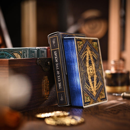 S17 Eye of the Ocean Solis  - Gilded Playing Cards by RarePlayingCards.com