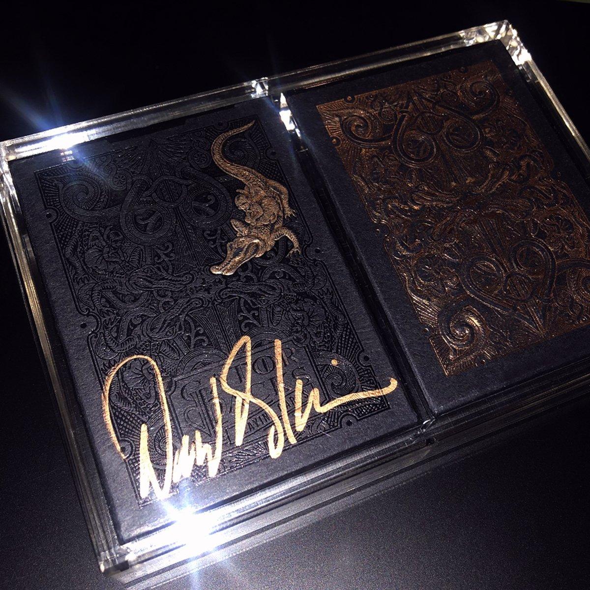 Signed Rose Gold Gatorbacks Playing Cards by David Blaine