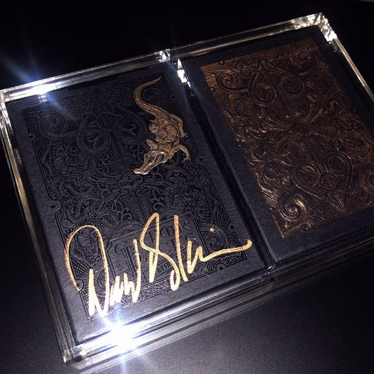 Signed Rose Gold Gatorbacks Playing Cards by David Blaine