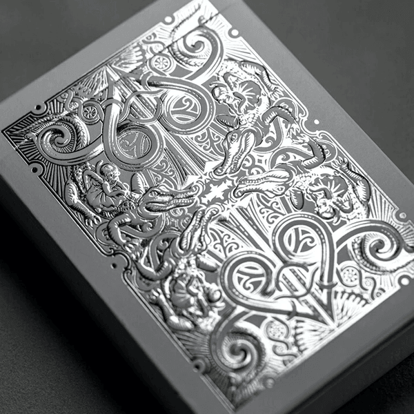 Silver Gatorbacks Playing Cards by David Blaine