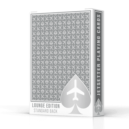 Lounge Edition in Jetway - Silver Jetsetter Playing Cards Playing Cards by Jetsetter Playing Cards