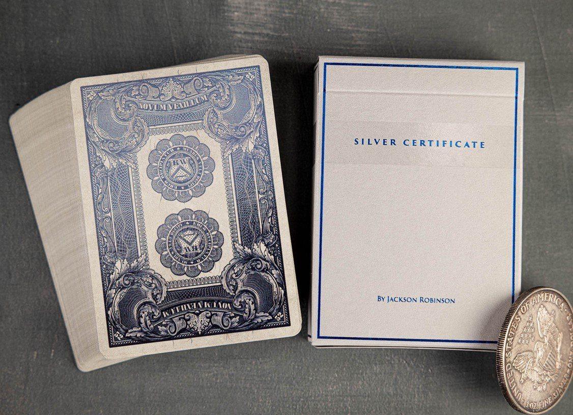 Silver Certificate - Foiled Edition Playing Cards by Kings Wild Project