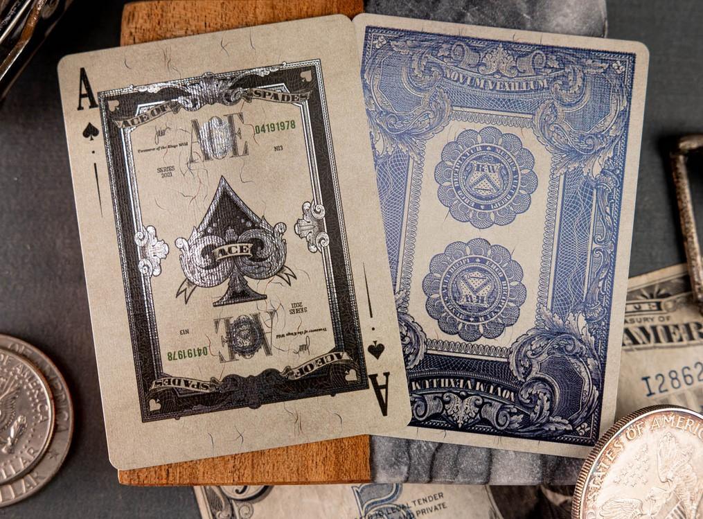 Silver Certificate - Foiled Edition Playing Cards by Kings Wild Project