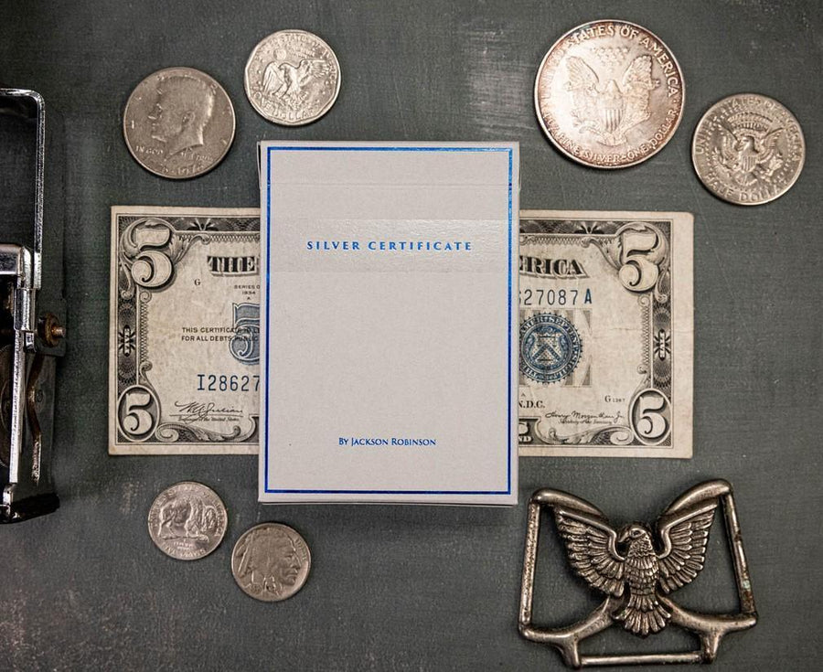 Silver Certificate - Foiled Edition Playing Cards by Kings Wild Project