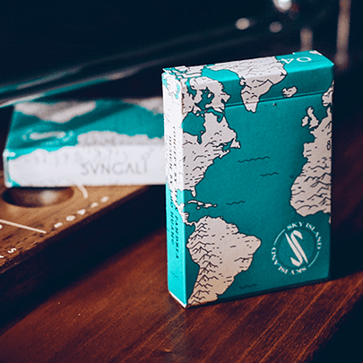 Sky Island Playing Cards Playing Cards by SVNGALI